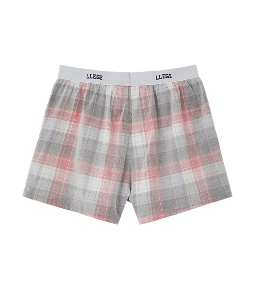 FADED CHECK BOXER PANTS