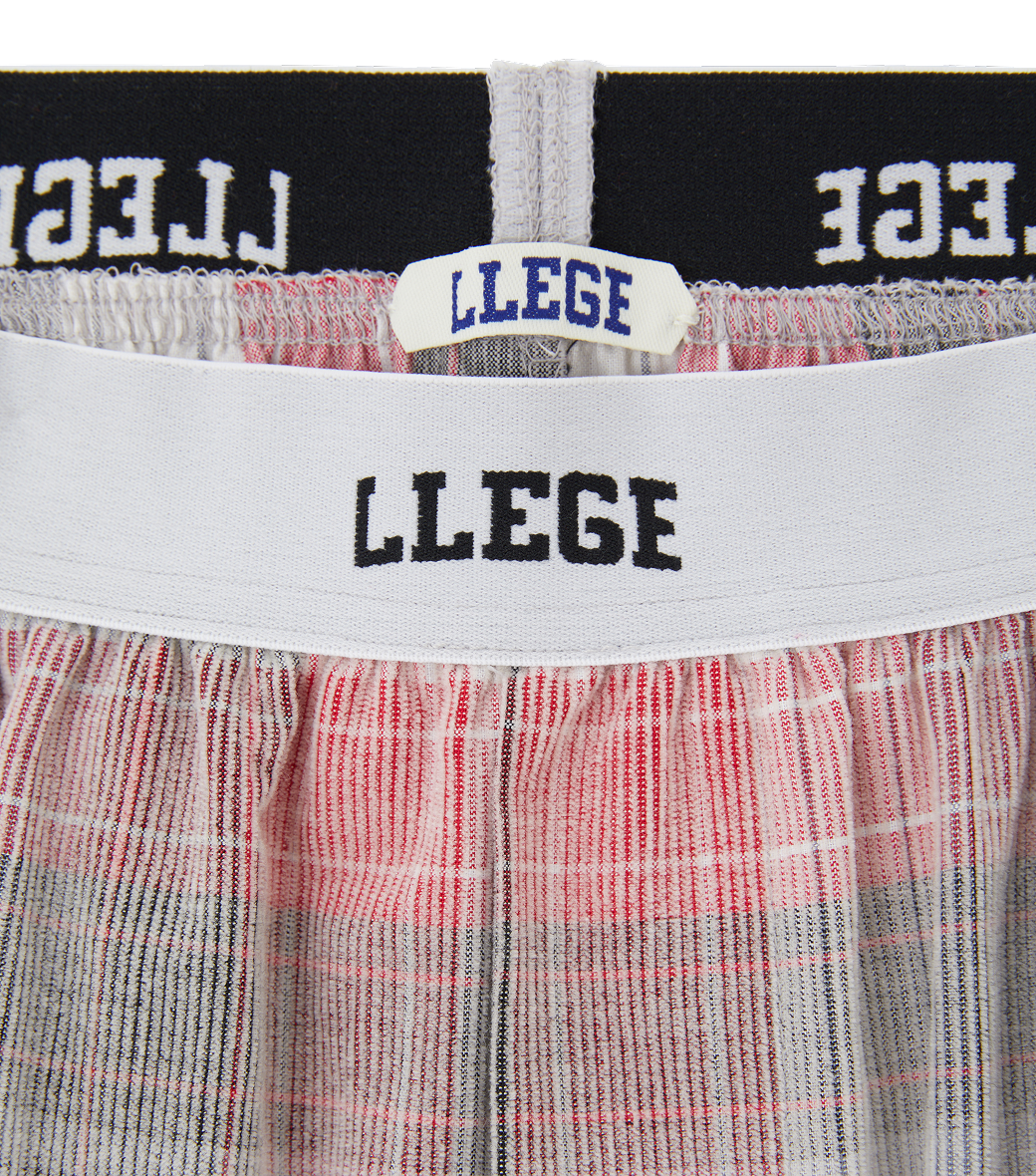 FADED CHECK PAJAMA PANTS