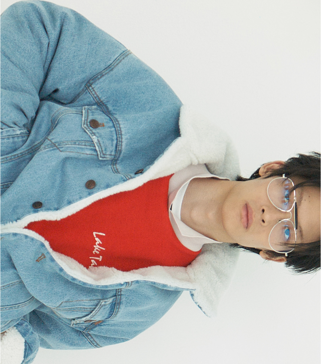 SHEARLING DENIM TRUCKER JACKET