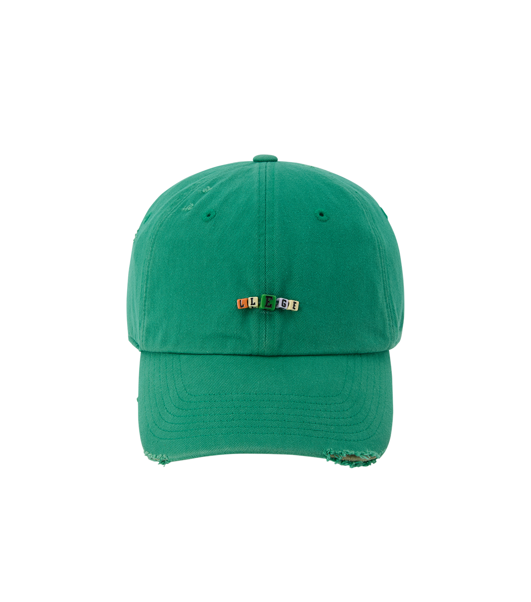 CUBE LOGO DESTROYED BALL CAP