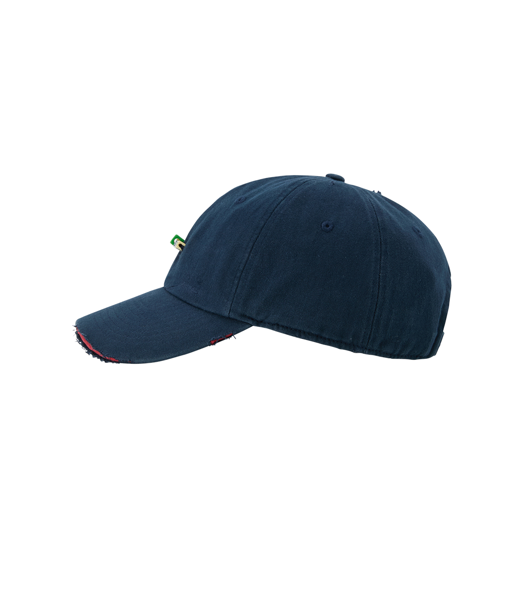 CUBE LOGO DESTROYED BALL CAP