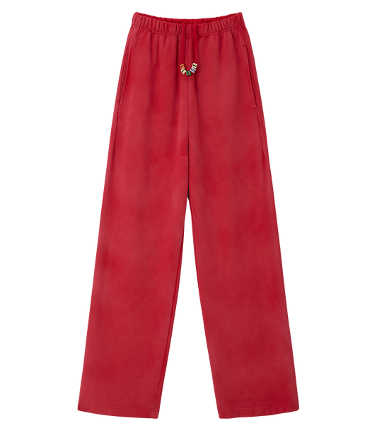 GARMENT DYED CUBE LOGO SWEATPANTS