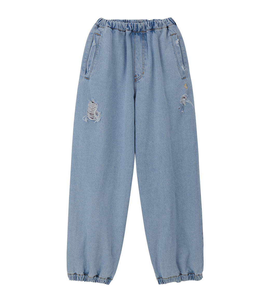 DESTROYED BALLOON DENIM JOGGER