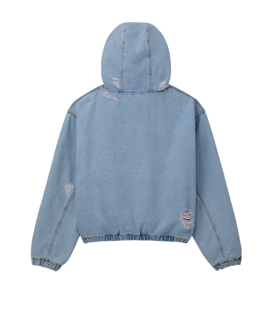 DESTROYED DENIM ANORAK