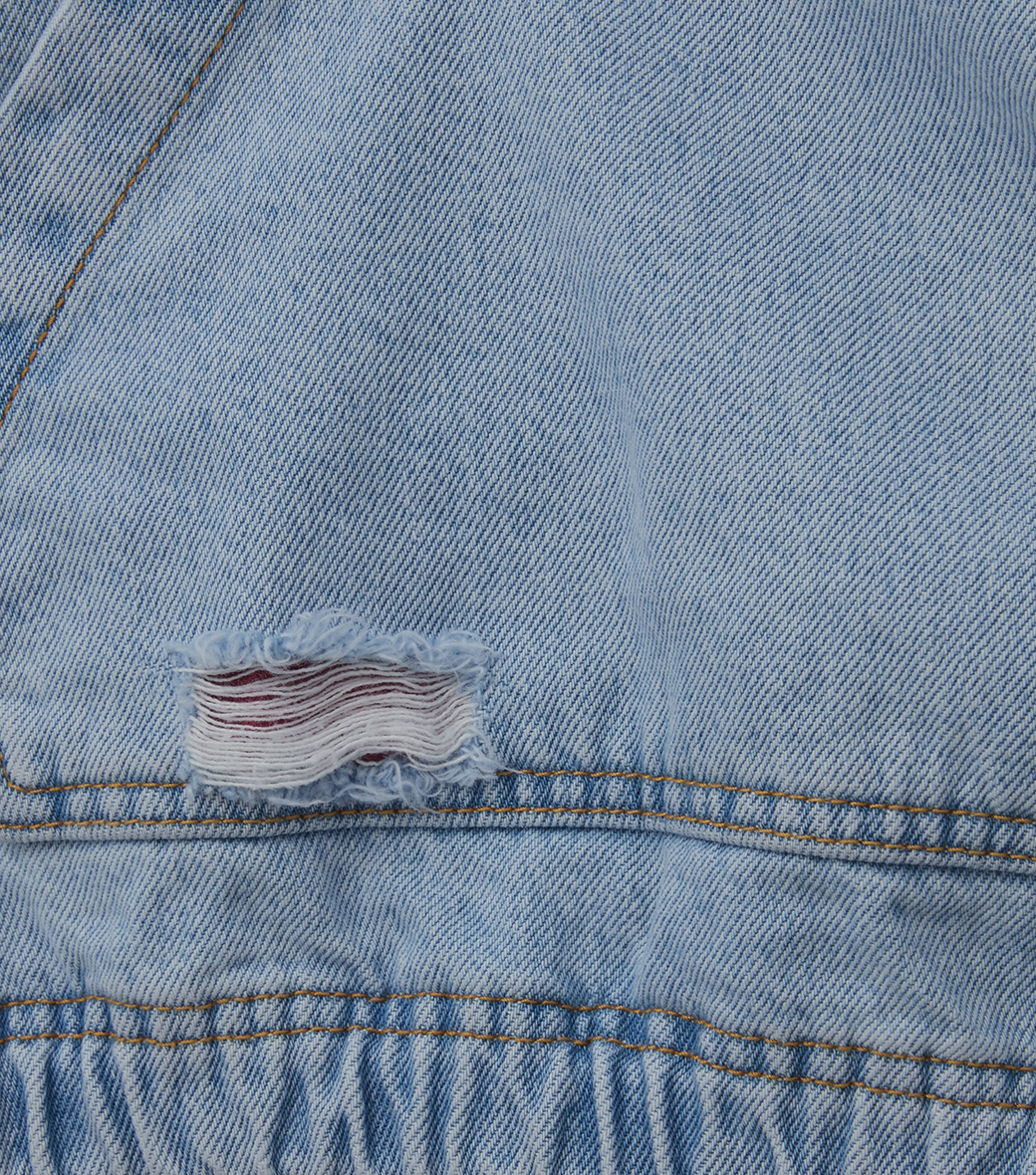 DESTROYED DENIM ANORAK